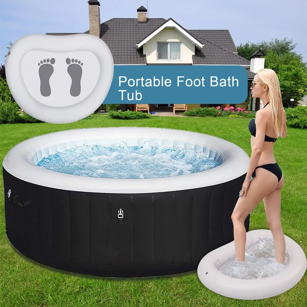 Portable Foot Bath Tub Portable Foot Basin for Pool Beach Soaking Bath Tub for Camping Home Spa Treatment Swimming Pool