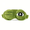 3D Sad Frog Sleep Mask Natural Sleeping Eyeshade Cover Shade Eye Patch Women Men Soft Portable Blindfold Travel Eyepatch 6