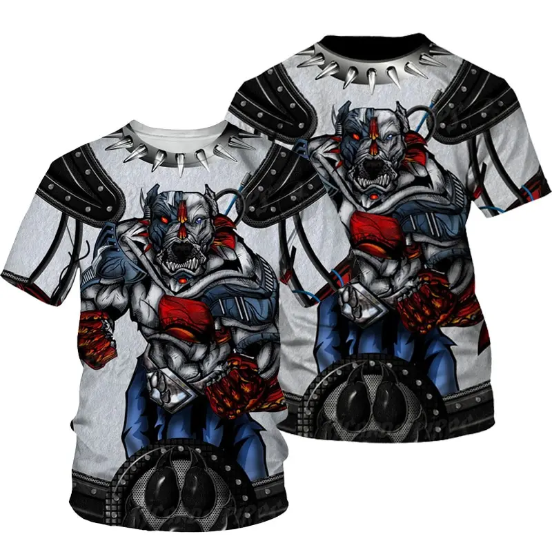 3D Print Animal Boxing T Shirt Short Sleeve O Neck Tee