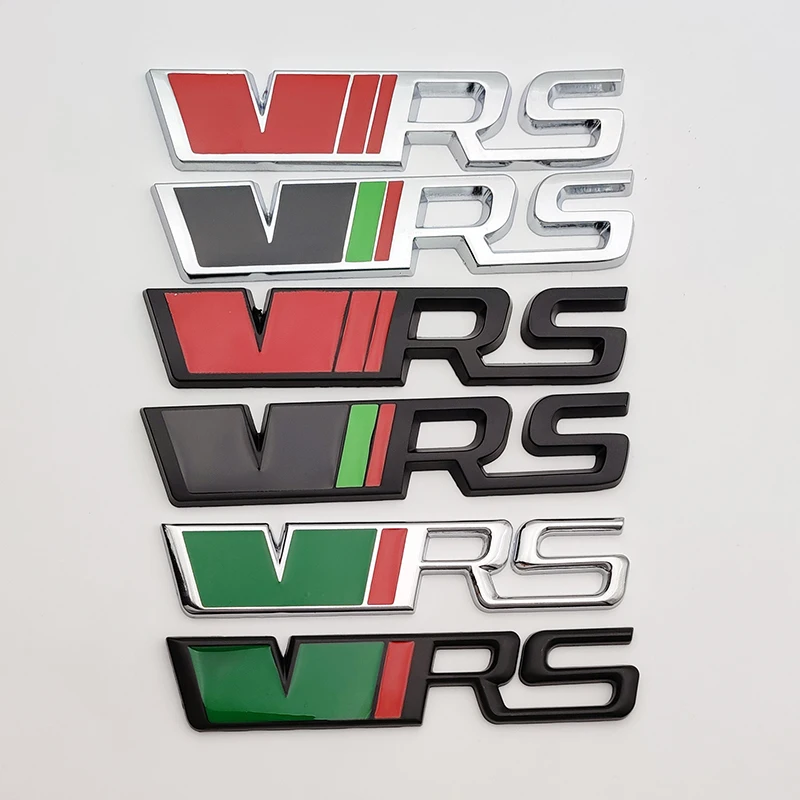 Логотип 3d RS, значок с эмблемой VRS