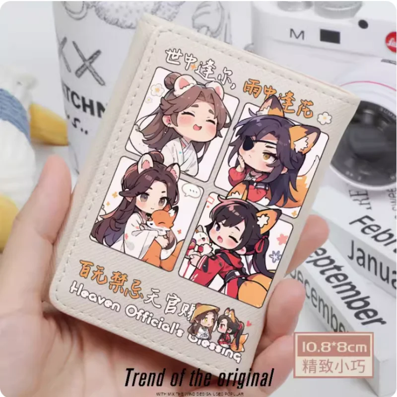 Anime Tian Guan Ci Fu Huacheng Xielian  Fashion Wallet PU Purse Card Coin Hasp Money Bag Cosplay Gift B654