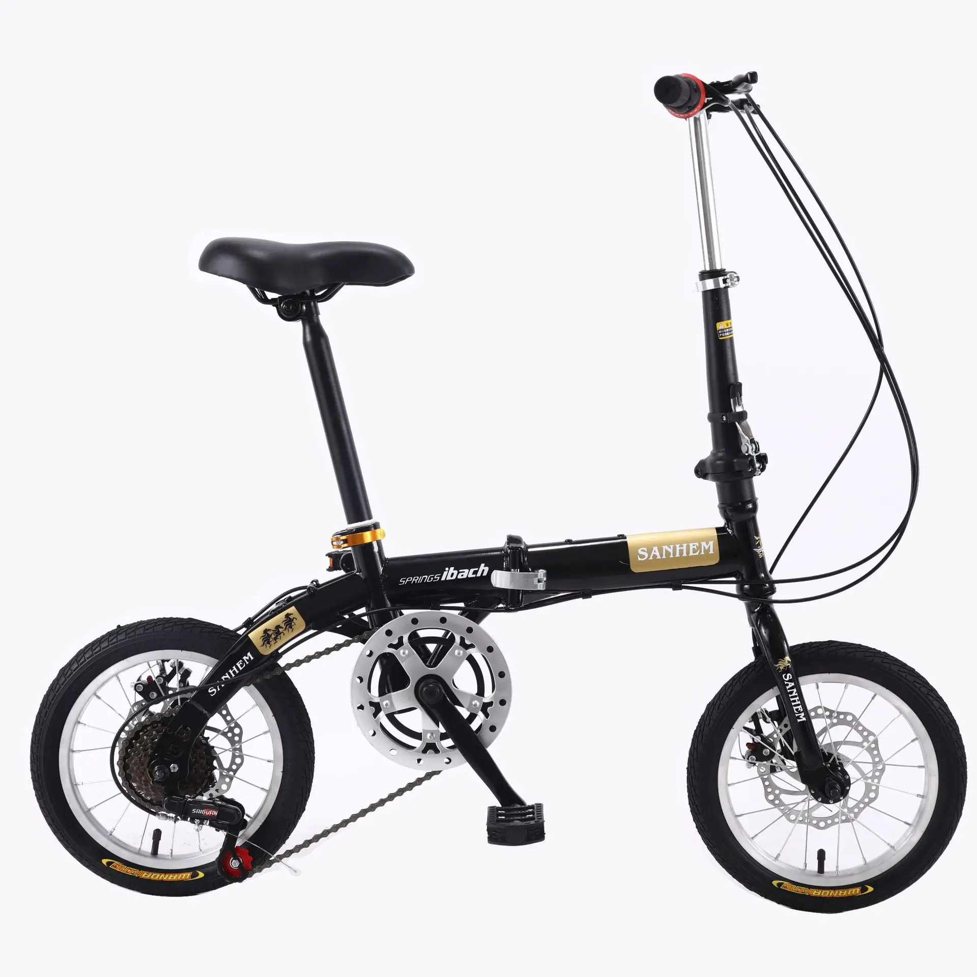 Bicicletta Pieghevole Facile Da 4 Pollici A Velocità Variabile Bicicletta Portatile Con Luce Freno A Disco Regalo Per Studenti Adulti Per Ragazzo Di A
