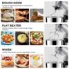 5in1 Multifunction 5.5L Electric beater bakery amasadoras LCD display food mixing stand dough mixer for kitchen househould 5