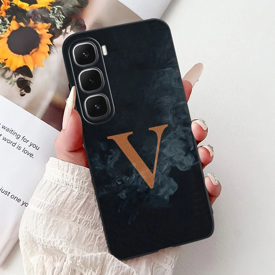 Fashionable Floral Letter Soft Silicone Phone Case Cover with Bumper Protection