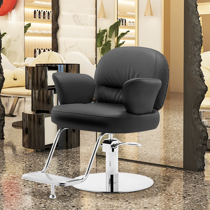 Pedicure Stylist Hairdressing Chairs Aesthetic Lounges Leather Barber Chairs Professional Mocho Cadeira Barber Equipment MQ50BC