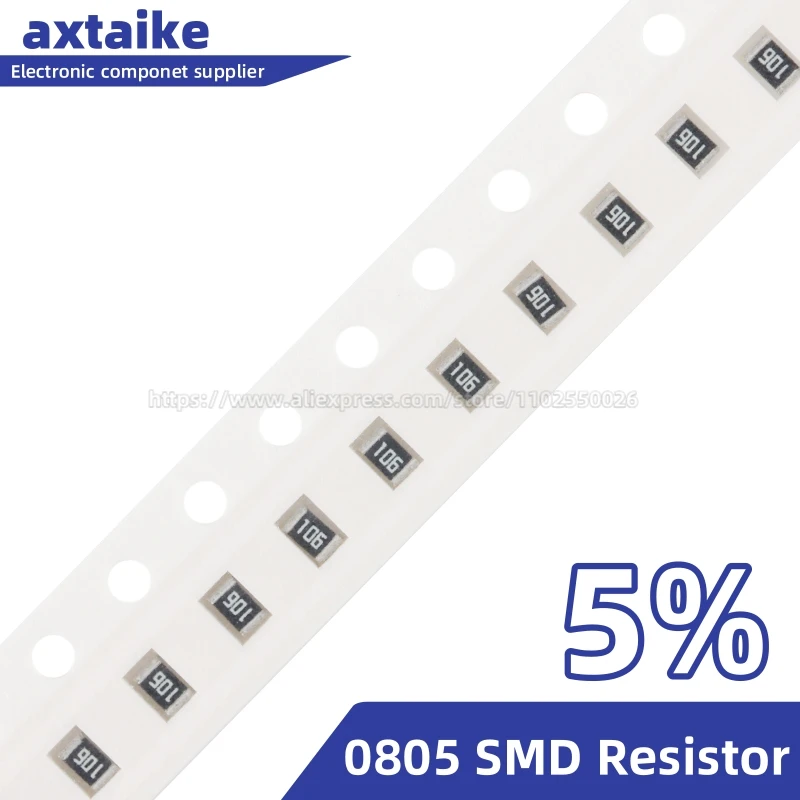 200PCS 5% 0805 SMD Resistor 0R ~ 10M 1/8W 1 10 15 22 47 51 100 200 330 470 510 Ohm Ω 1K 2.2K 10K 100K 1R 10R 100R 220R 330R 1M