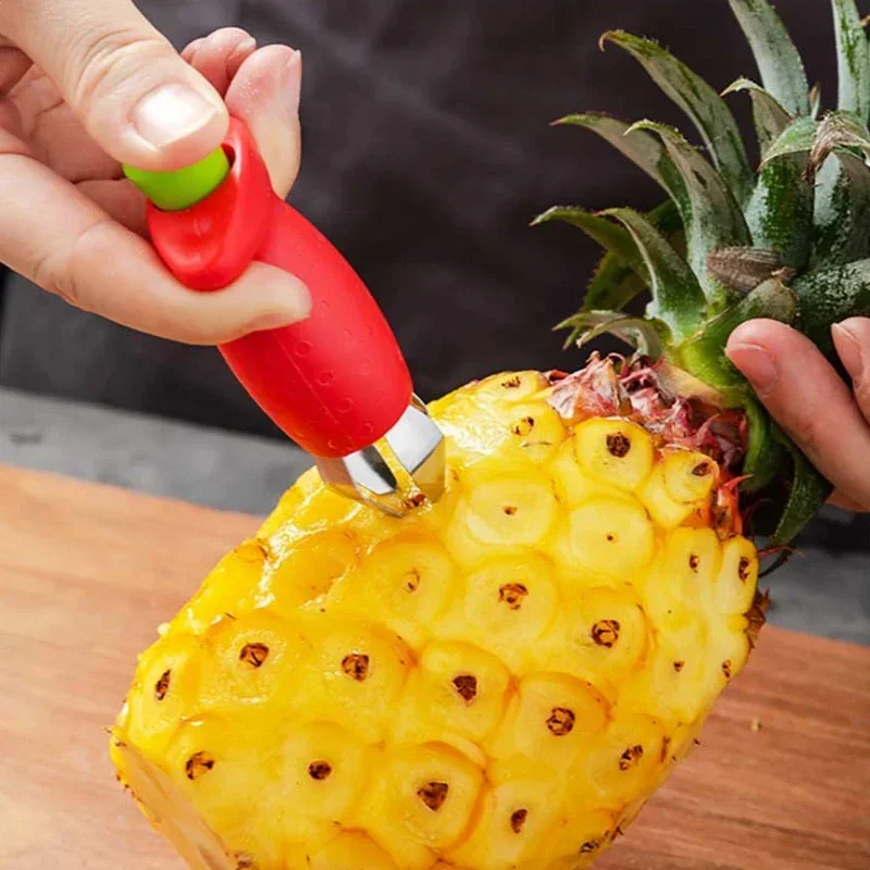 Stainless Steel Fruit Stem Removing Clip for Pineapple Strawberry Tomato
