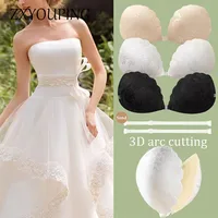 Adhesive Push Up Bra with Invisible Straps for Backless Outfits Silicone Nipple Bra Reusable Strapless Nipple Tape 1