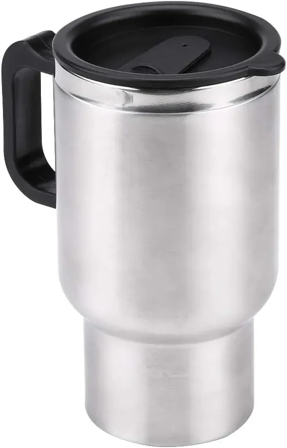 Heated Travel Mug,  Tea Kettle,   Mug, 12V 450ml  In  Stainless Steel Travel Heating Cup Coffee Tea  Cup Mug Travel  Kettle for 2