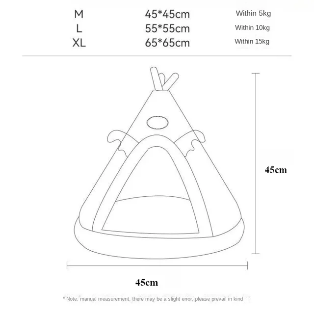 Dog Nest Warm Dog Bed Four Seasons Universal House Type Triangle Tent Closed Cat Nest Dog House Cat Mat Dog Mattress  Cat Bed 6