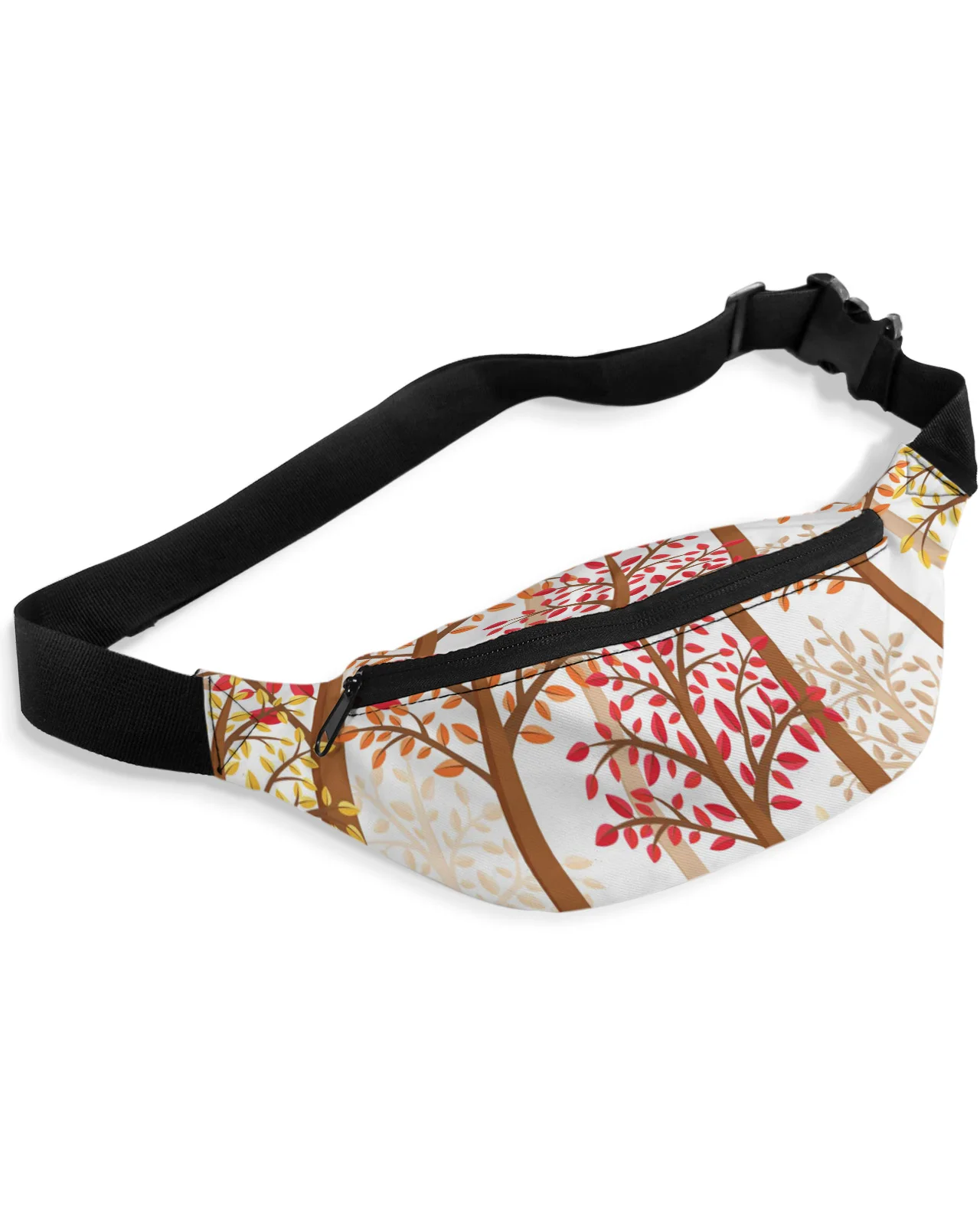 

Autumn Leaves Tree Trunk Waist Packs Shoulder Bag Unisex Messenger Bag Casual Fashion Fanny Pack for Women