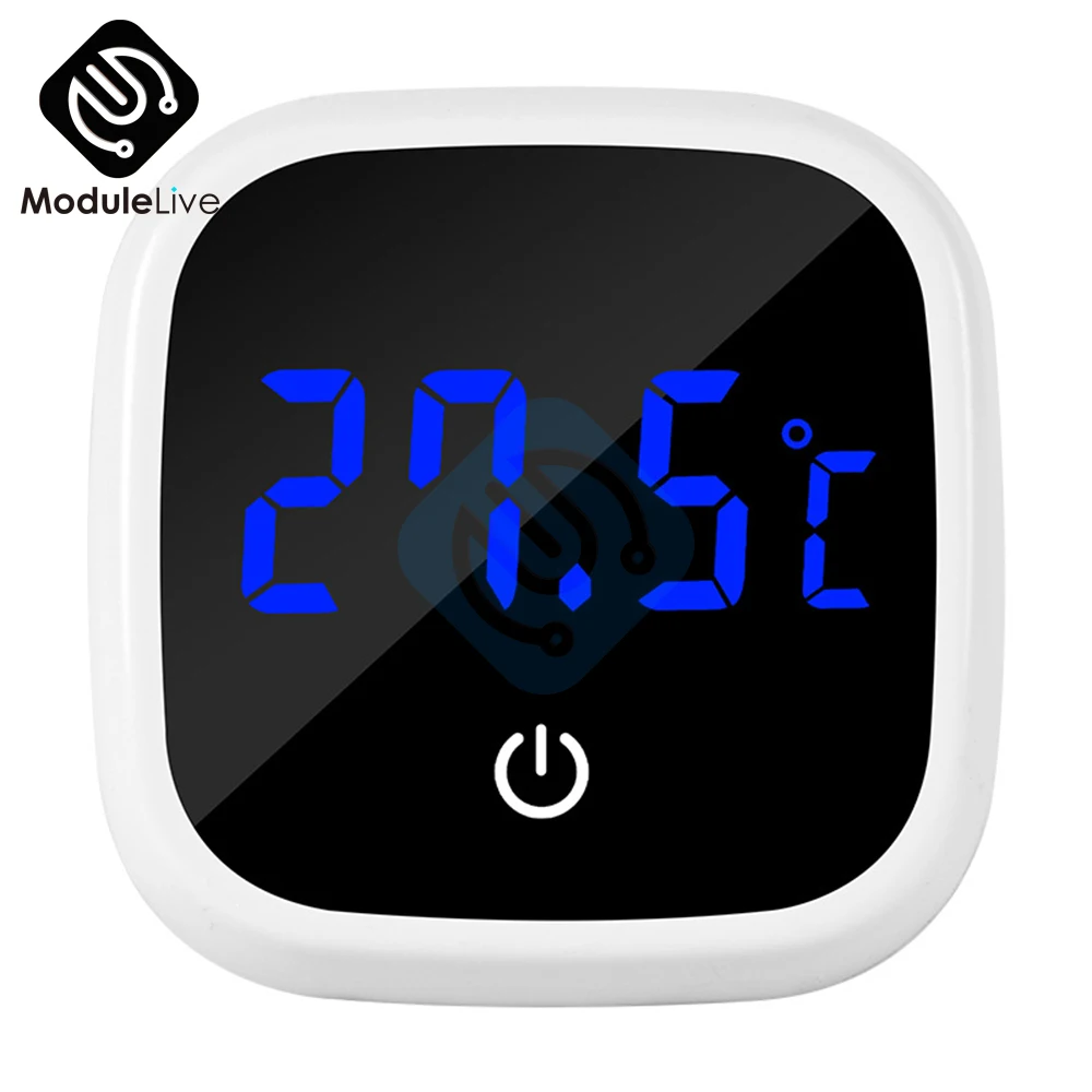 

Fish Tank Thermometer High-precision Led Digital Display Electronic Aquarium Thermometer Tester Meter Gauge Dual Display White