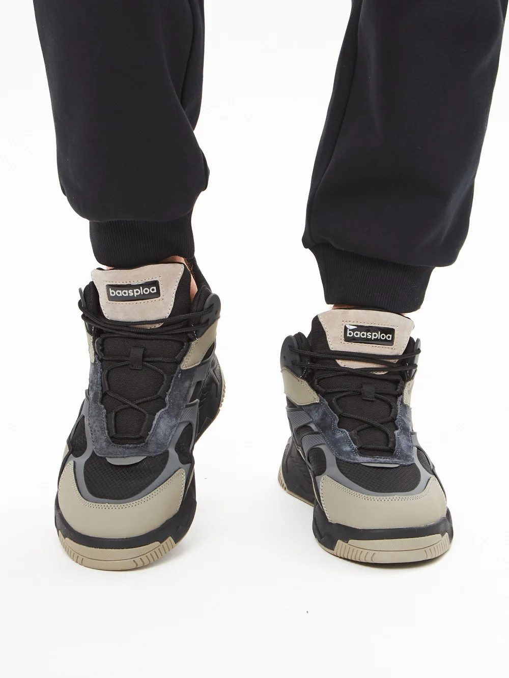 Baasploa Winter Heren Lederen Sneakers Casual Mode Waterdichte Sportschoenen Voor Mannen Pluche Warme Mannelijke Sneakers Non-Slip Outdoor