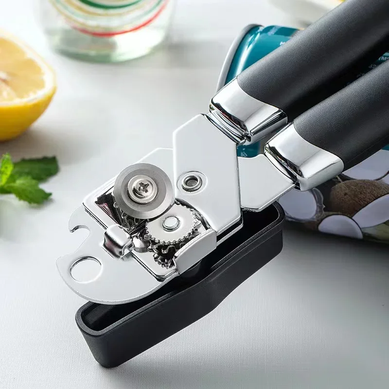 Best Sell multifunctional stainless steel can opener Three-In-One Powerful Canning Knife Can Opener Kitchen Canning Tools