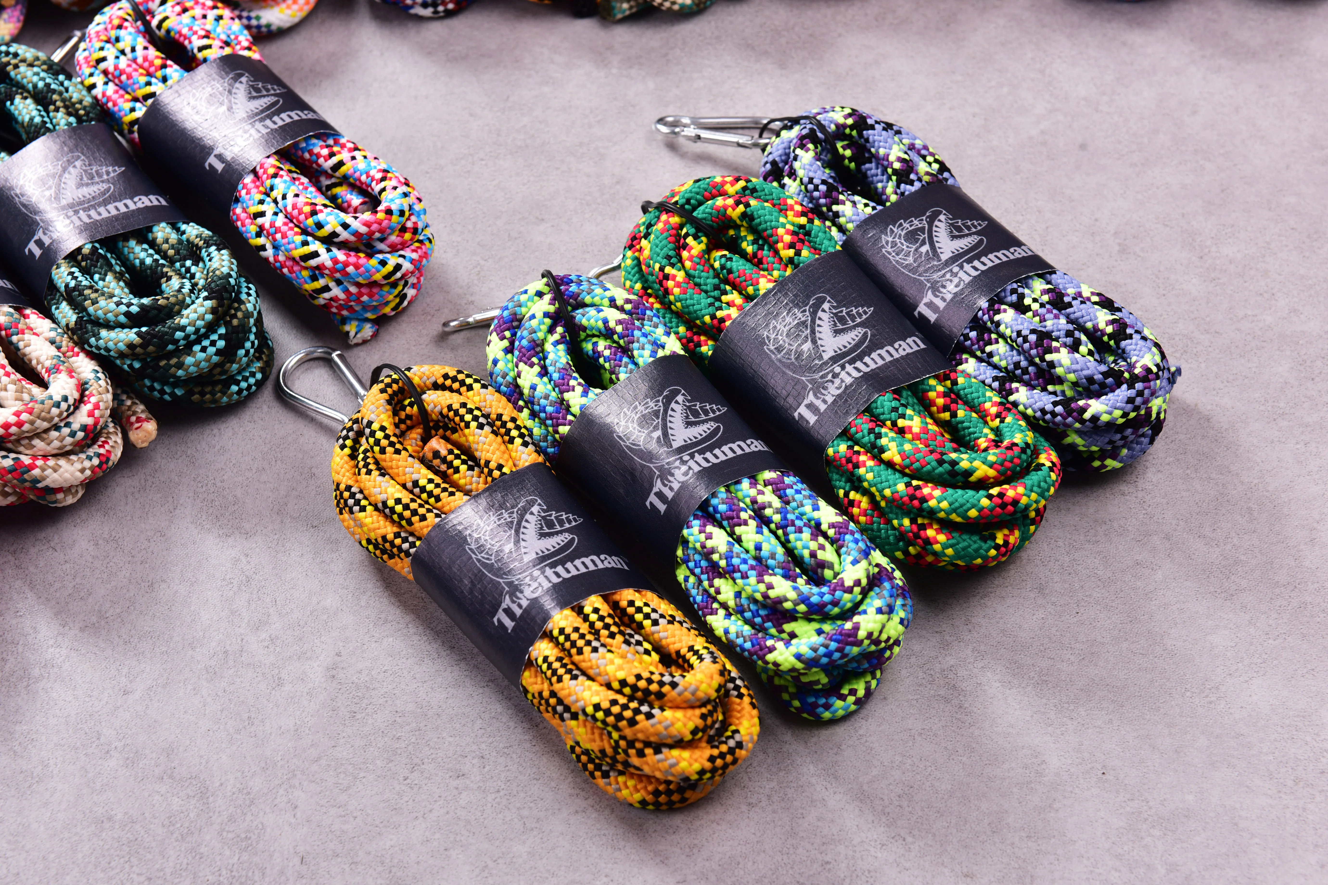 Vibrant Multicolored 8mm Polyester Braided Paracord - 3 Meters, Perfect for Pet Leashes and Safety Ropes