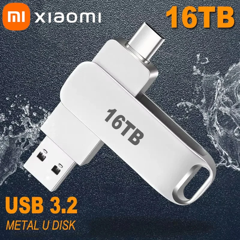 Xiaomi16TBUSB3.2FlashDrivesHighSpeedTransferPendriveMemoryCardMetalPendriveFlashDiskMemoriaWaterproofStick-AliExpress