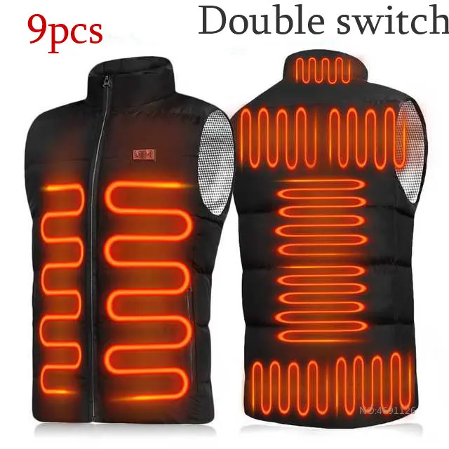 thumbnail image 1 of Chaqueta con calefacción por Usb de 17 áreas para hombre y mujer, chaleco eléctrico calefactor, chaleco calefactor, chaleco calefactor interno con Usb, Veste Chauffante, 1 of 5