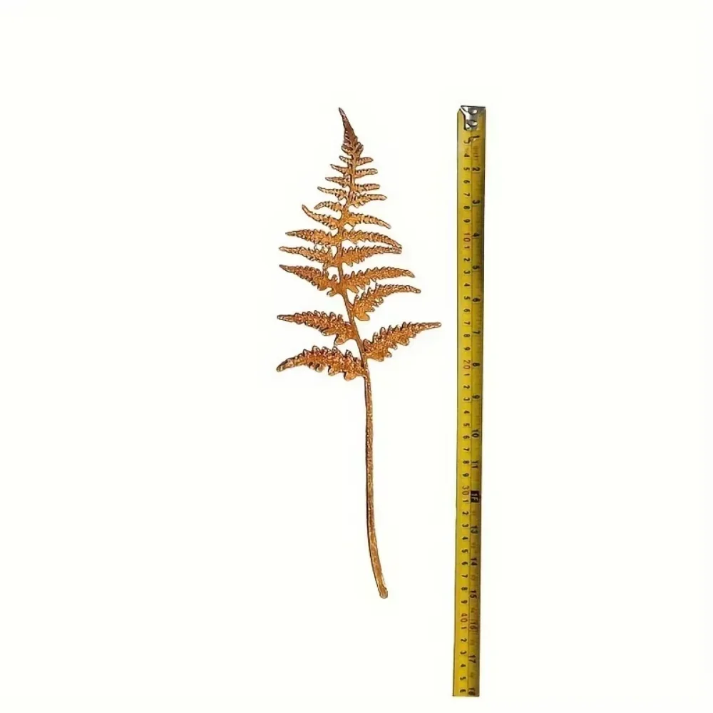 Garden Stake Metal Bouquet Plant Stake Outdoor Garden Art Home Decor Ornament Rusty Fern Leaves for Yard garden decoration,animal stakes