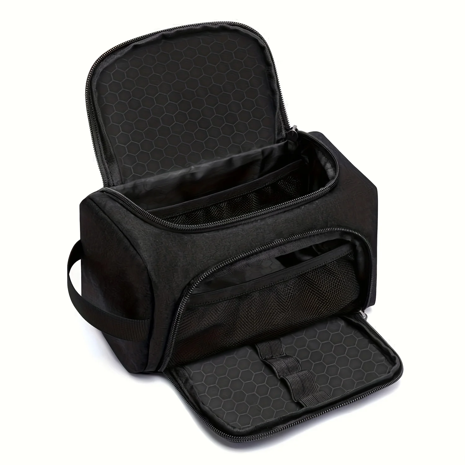 Large Capacity Pencil Case Polyester Multi-Compartment Organizer with Handle Portable Durable for School Office Teens Gift