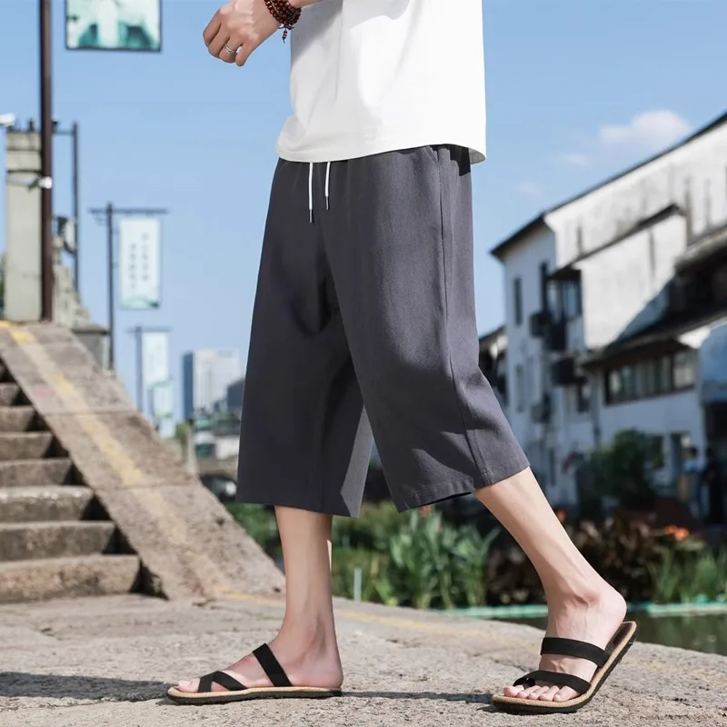 New Linen Short Pants Summer Cotton Solid Color Shorts Large Lightweight Shorts Men Beach Shorts for Men Breathable Sweatpants 4 New Linen Short Pants Summer Cotton Solid Color Shorts Large Lightweight Shorts Men Beach Shorts for Men Breathable Sweatpants 4