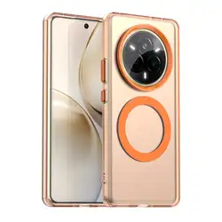 Custodia di ricarica wireless magnetica con colori candy e retro trasparente