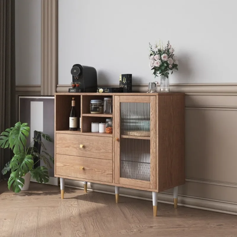 Prefab Sideboard Shelf et Cabinet Kitchen Dining Room Modern Table Storage Wheel Patio Furniture Outdoor Set Organizer Home