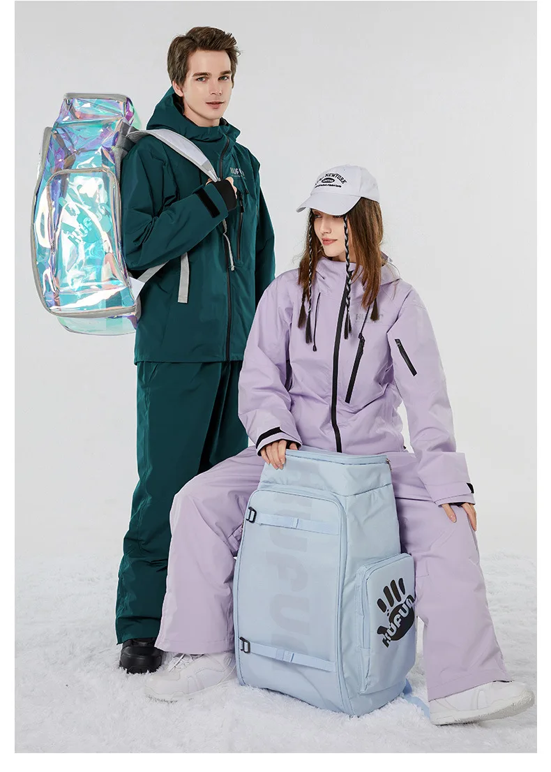 KUFUN Ski Backpack Unisex Convenient 65L Large Capacity Waterproof Adjustable Ski Bag Snowboard Bag Outdoor Skiing Accesories 3