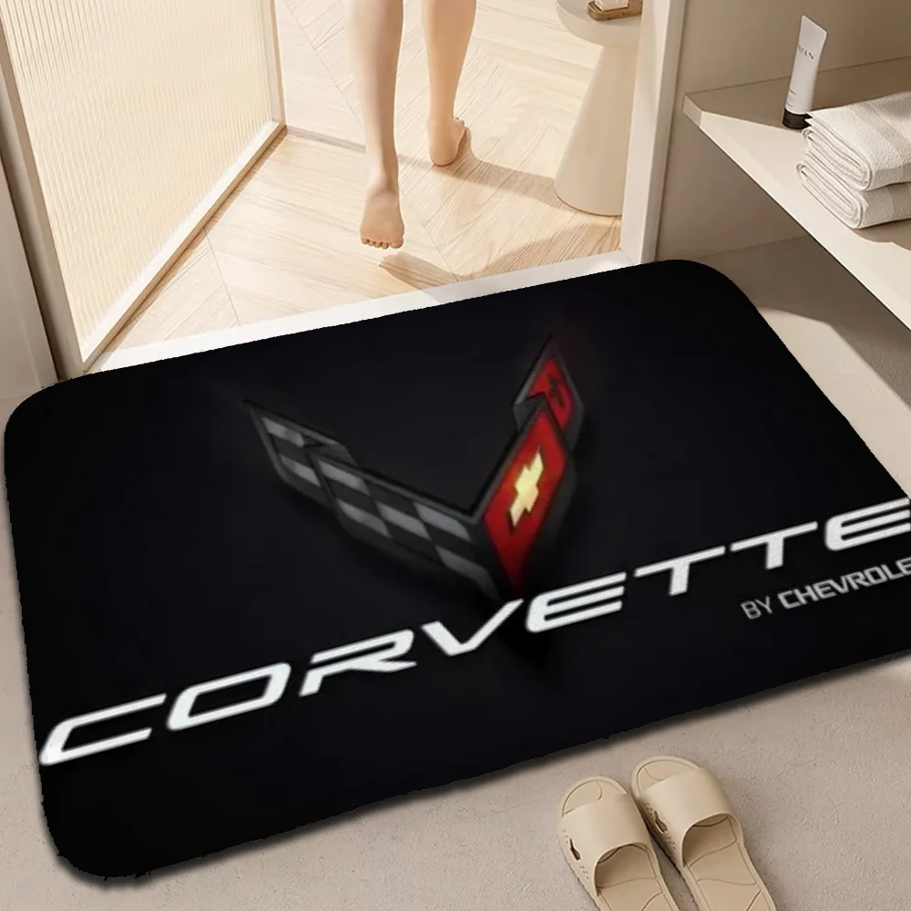 Floor Noise Mat Corvettes Carpets for Bedroom Room Mats Doormat Entrance Door Aesthetic Room Decoration Custom Customized Home 5