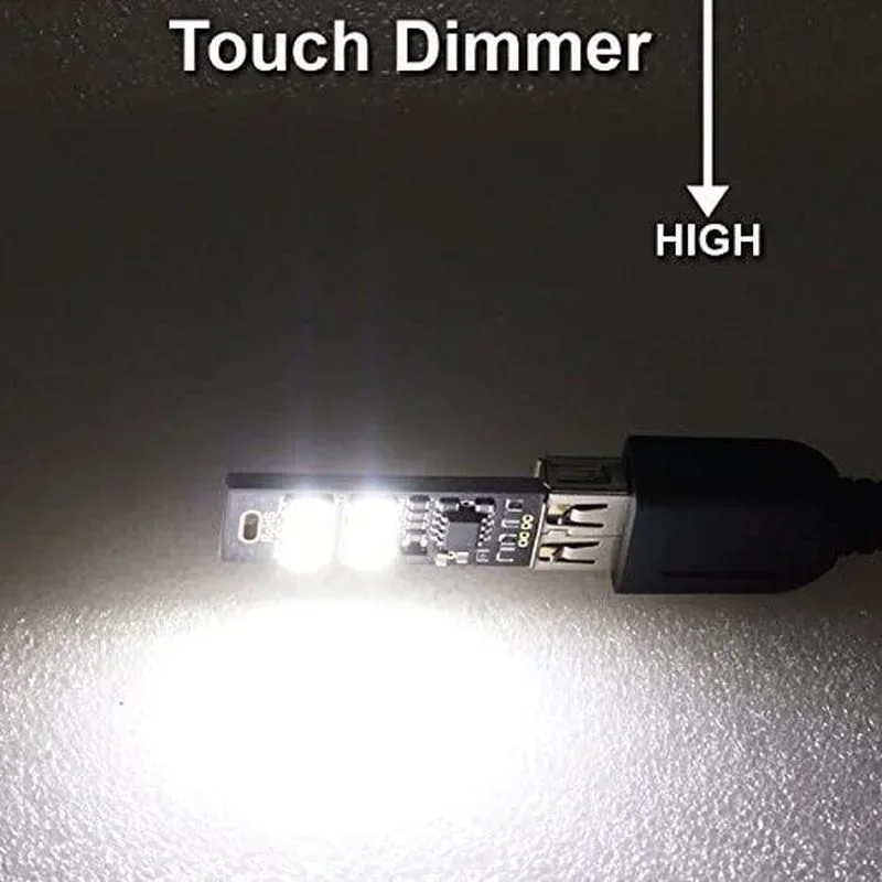 USB Card Light Control Double-sided Camping Night Light 6 LED Keychain Night 1W 5V Dimming Pocket Card led light night light mini night light mini led light