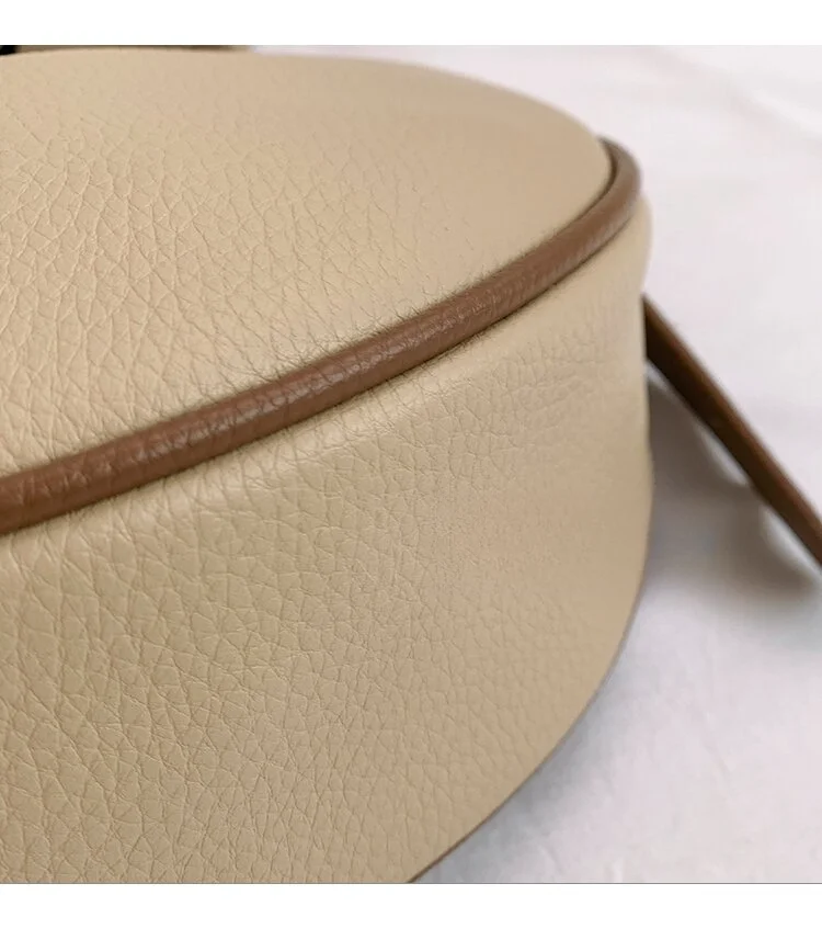 Simple and fashionable for women 2024 new color contrasting single shoulder saddle casual versatile crossbody dumpling_voghion.com