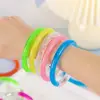 15Pcs LED Light Up Bracelets Neon Glowing Bangle Luminous Wristbands Glow in The Dark Party Supplies Kids Adults LED Arm Band 5