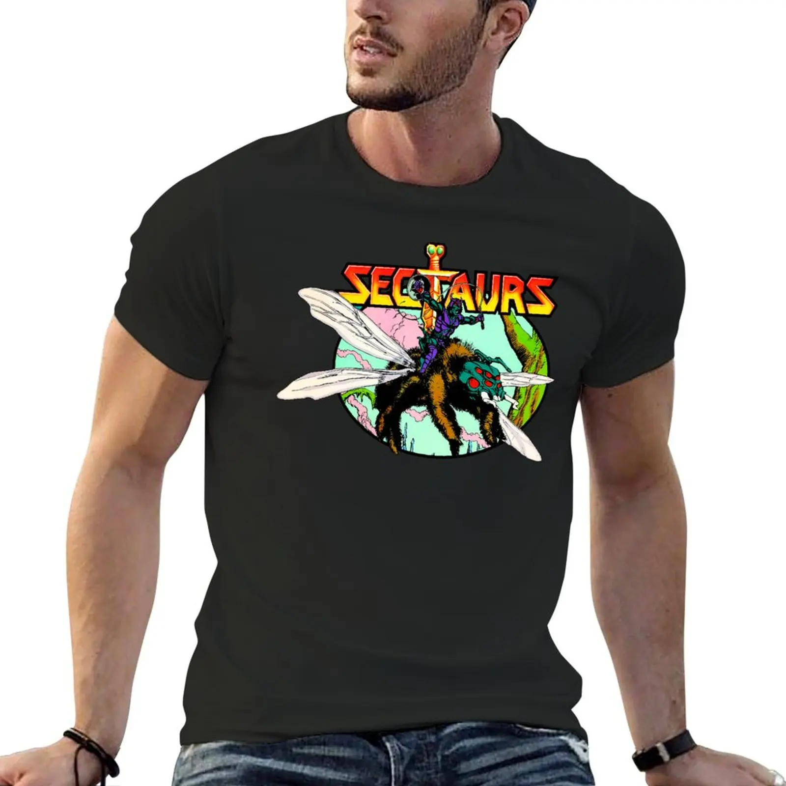 

80's Cartoon Classic Sectaurs General Spidrax & Spiderflyer T-shirt customs graphics summer tops heavyweight t shirts for men