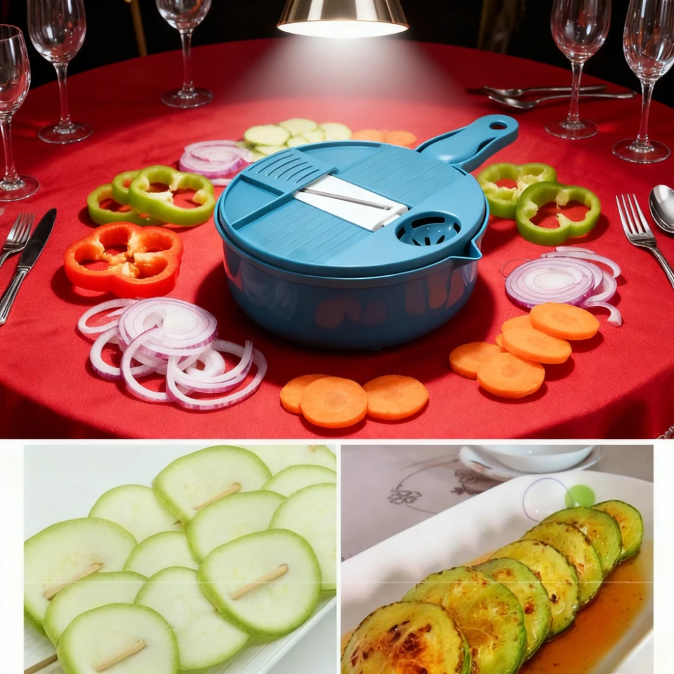 Multifunctional 12 in 1 Vegetable Chopper Slicer