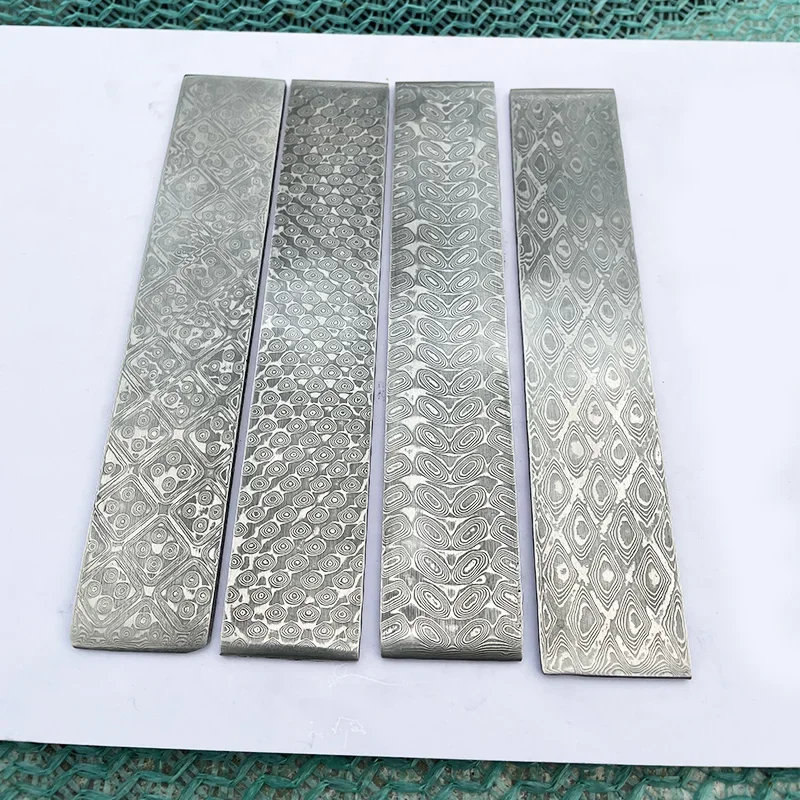 1piece New Pattern Damascus Steel for DIY Knife Making Material VG10 Sandwich Steel Knife Blade Blank Has Been Heat Treatment 6