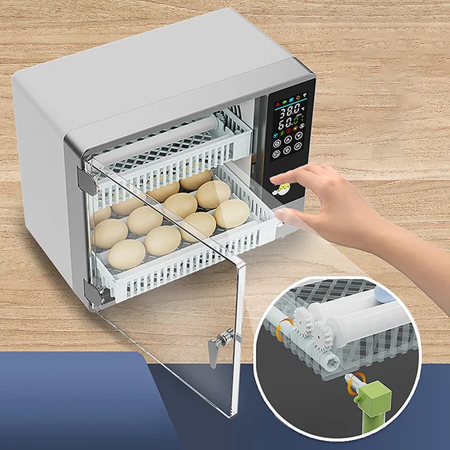 卵孵化器、36個の卵を孵化させるデジタル孵卵器、全自動回転式