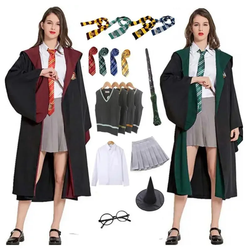 Kids-Adult-Hermione-Robe-Cloak-Costume-For-Children-Men-Women-Magic ...