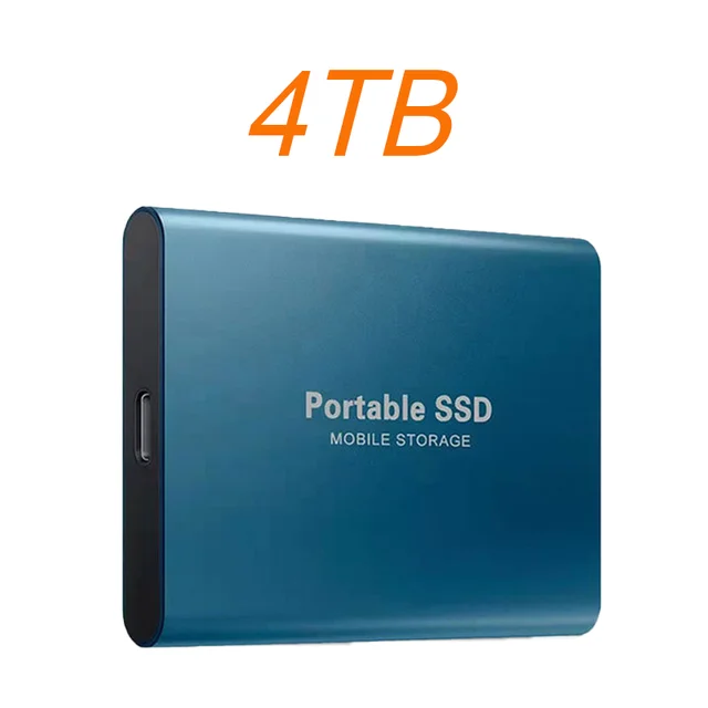 Portable SSD 1TB 2TB High Speed External Hard Drive USB3.1 Type-C Interface Hard Disk Solid State Drive Mass Storage for Laptop 5