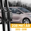 Front Wiper Blades Set For Peugeot 208 MK1 A9 2012 - 2018 Windshield Window Windscreen 26"16" 2013 2014 2015 2016 2017 1