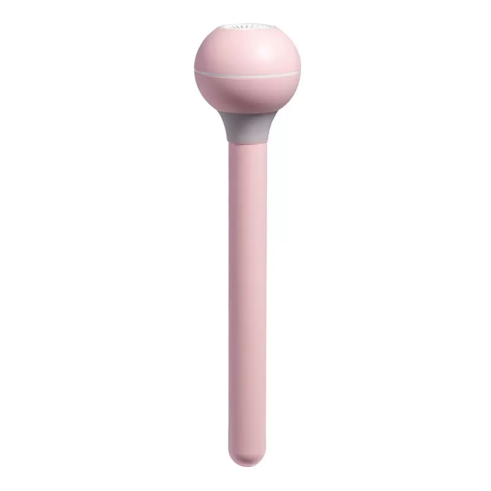 Pink Portable Magic Wand Humidifier Silent Ultrasonic Mist Diffuser Wireless Humidification for Car & Office Desk