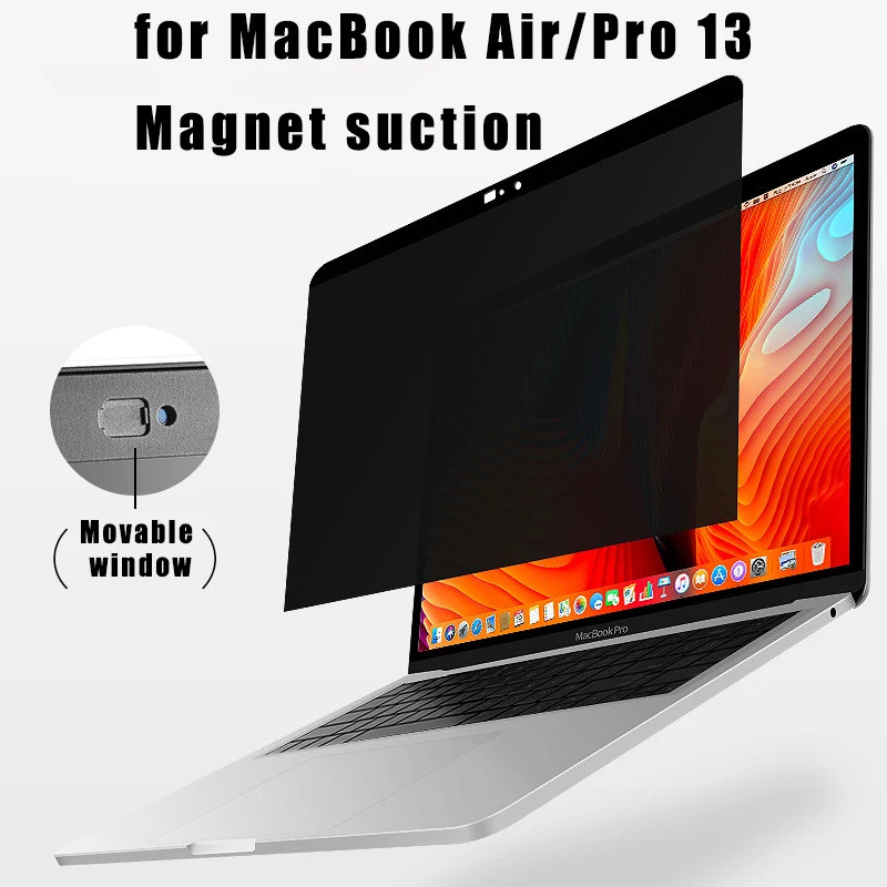 Egyal Per Macbook Accessori Per Macbook Air 13 Per Macbook Air M1 2020 Pro 13 A2338 A2289 A2251 Pellicola Anti-Peeping Magnetica