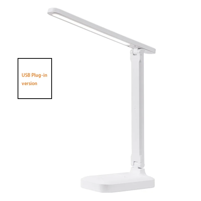Folding table lamp eye protection touch dimmable LED lamp student dormitory bedroom reading USB charge table lamp 6