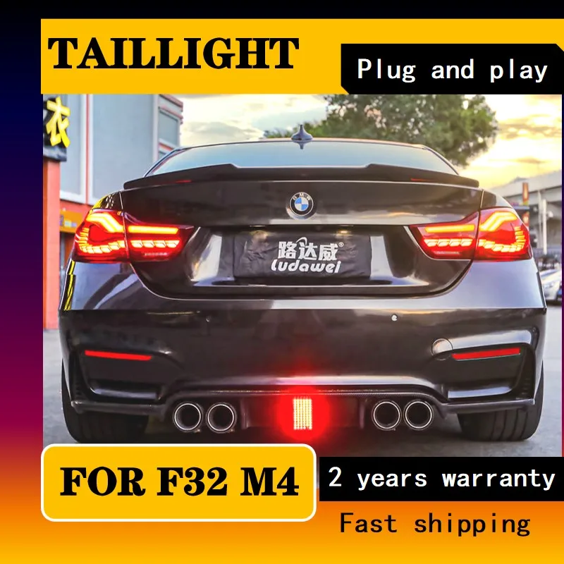 

Car Stylight For BMW 4 Series Taillights 2014-2020 BMW F32 F36 F82 M4 Dragon Scale Tail lamp Dynamic Turn Signal Car Accessories