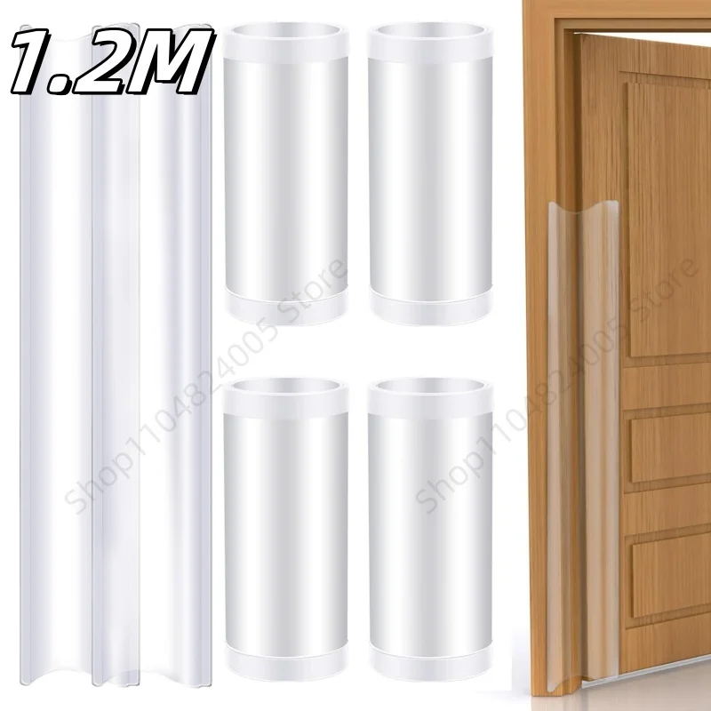 1.2M Child Anti-pinch Seam Guards Protector Sticker Door Hinge Guard Baby Proof Finger Pinch Guard Protective for Home