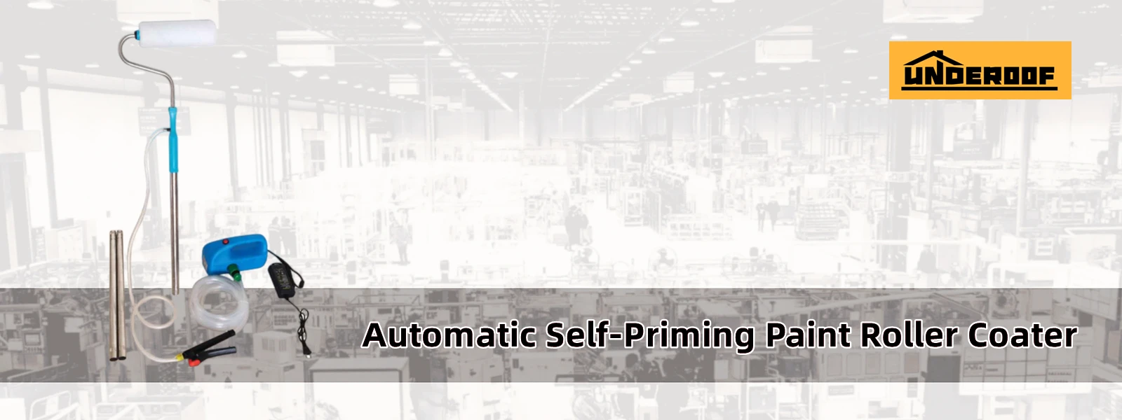 Description Picture 2 of itemUNDEROOF-Automatic Paint Roller Coater, Self-Priming, Emulsion Self Brushing Tool, Telescopic Brush, Extended Printing
