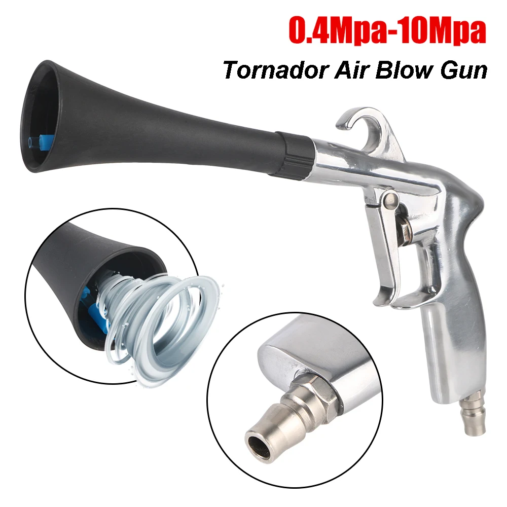 

0.4Mpa-10Mpa Tornador Air Blower Car High Pressure Gun Interior Seat Vent Dashboard Detailing Cleaning Tools Dust Blowing Washer