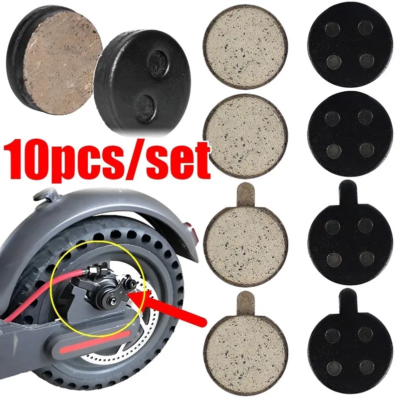 Electric Scooter Disc Brake Pads 2/10PCS For Xiaomi M365 Pro Kick Scooter Replacement Part Friction Plates Plates Disc Brake Pad