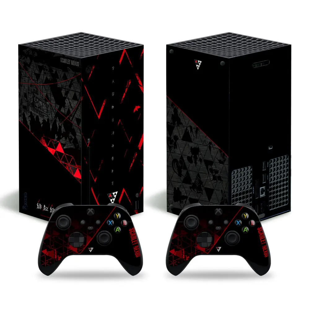 Nero Per Xbox Series X Skin Sticker Per Xbox Series X Pelli In Pvc Per Xbox Series X Vinyl Sticker Pelli Protettive 1