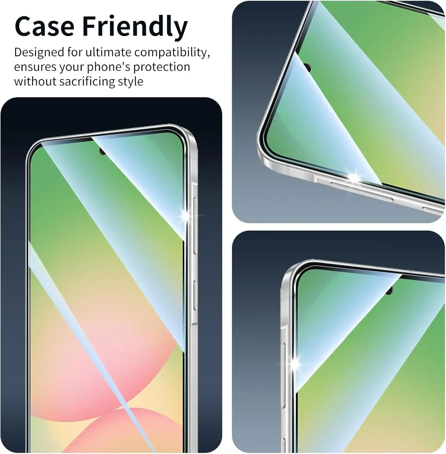 Tempered Glass Screen Protector For Samsung Galaxy S25 S24 S23 Plus Ultra 23FE S25Edge A56 M56 F56 A04S A23 A26 A36 SS10e S20FE