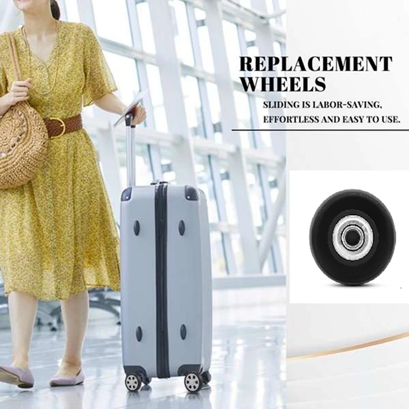 1Pair Luggage Suitcase Wheel Replacement Caster Luggage Wheel Replacement Accessories