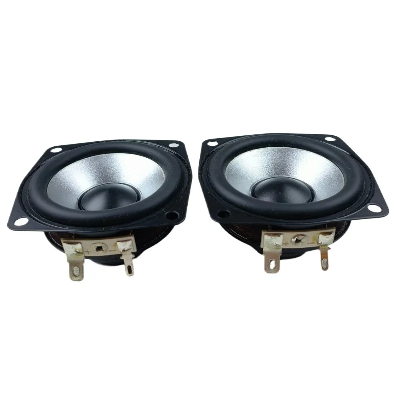 SOTAMIA 2Pcs 2.5 Inch Full Range Speaker 4 Ohm 15W Bluetooth Speaker Amplifier Loudspeaker Rubber Edge Hifi Music Home Theater